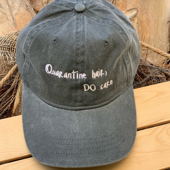 Quarantine hair, Do care 100% cotton dad cap. OSFA - Picture 1 of 4